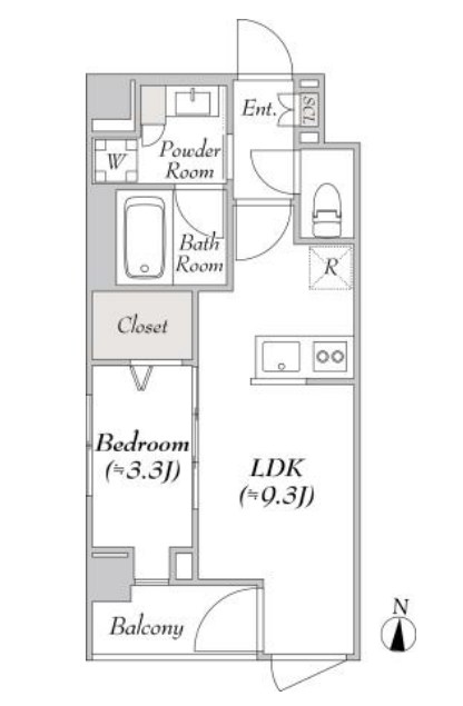 ルミーク北千住 間取り図