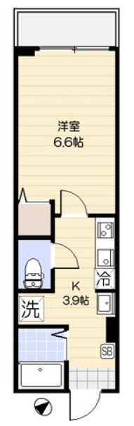 エクセラン松戸 203号室 間取り