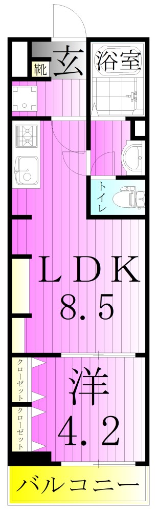 リブリ・北綾瀬 間取り図