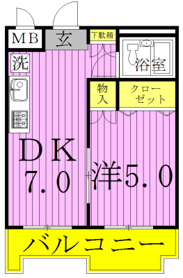 パレ・ドール柏 403号室 間取り
