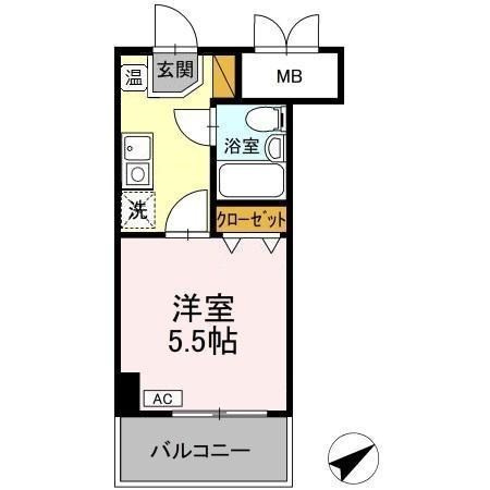 コンフォール小泉 207号室 間取り
