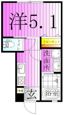 MELDIA小台Ⅱ 間取り図