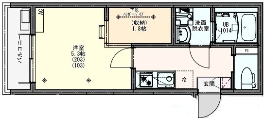 KEIAI RESIDENCE 馬橋 間取り