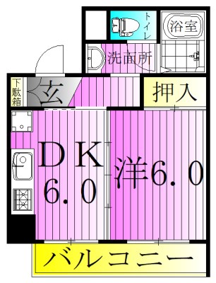 ロイヤルパレス綾瀬 間取り図