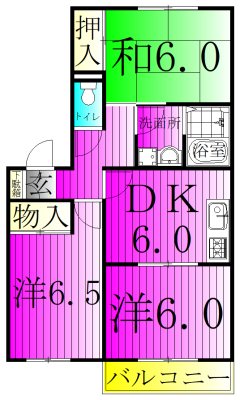 メゾンヤマリⅢ 間取り