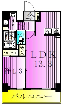 ＯＲＳＵＳ梅島 間取り図