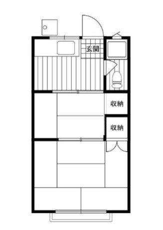 南柏コーポ 207号室 間取り