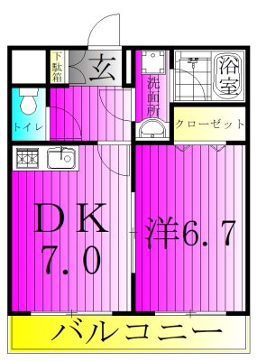 アメニティ富里 間取り