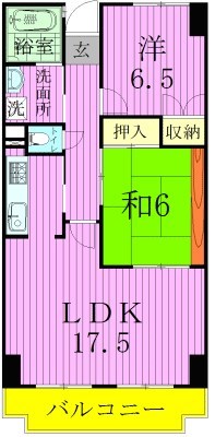 INSURANCE　BLDG.ⅩⅢ 間取り