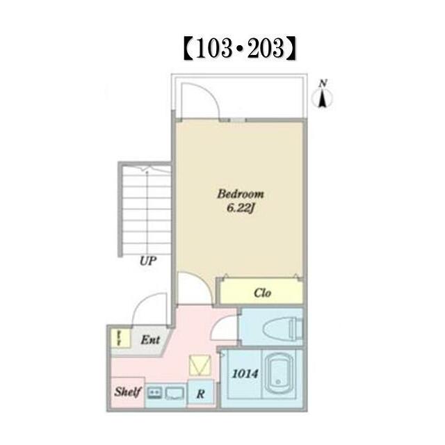 プライオリティ新松戸 203号室 間取り