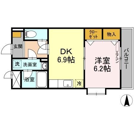 アメニティ富里 301号室 間取り