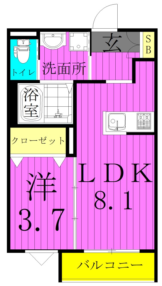 yui　terrace　Ⅱ 間取り図