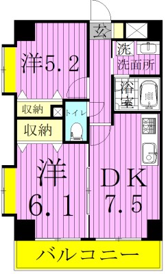 INSURANCE　BLDG.Ⅲ 605号室 間取り