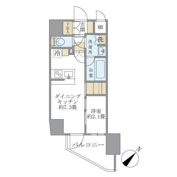 アジールコート町屋 間取り図