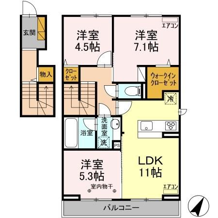 ラシーヌB 間取り