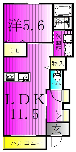 (仮称)　柏市柏　新築アパート 間取り