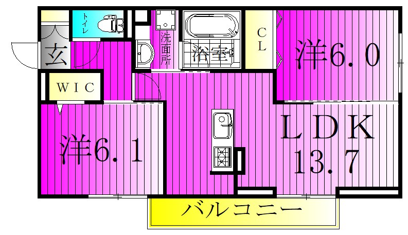 フライハイト 間取り