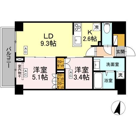 ロイジェント西新井 間取り図