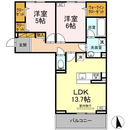 フリージアⅡ 間取り