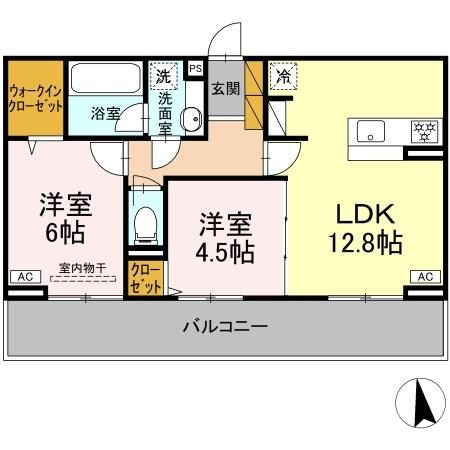 フリージアⅡ 間取り