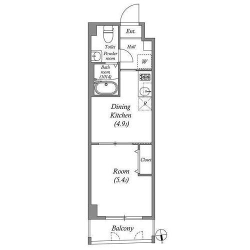 ペアパレス六町環七北通り 間取り図