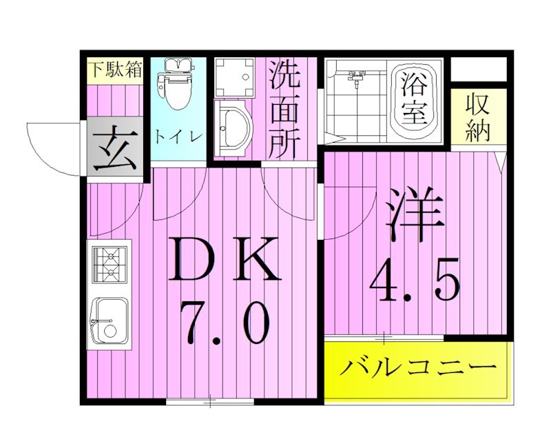 アパルトマン１ 間取り図