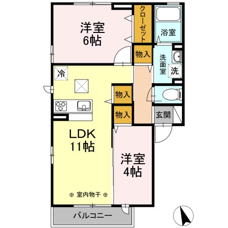 ジュ・マルティⅢ 間取り図