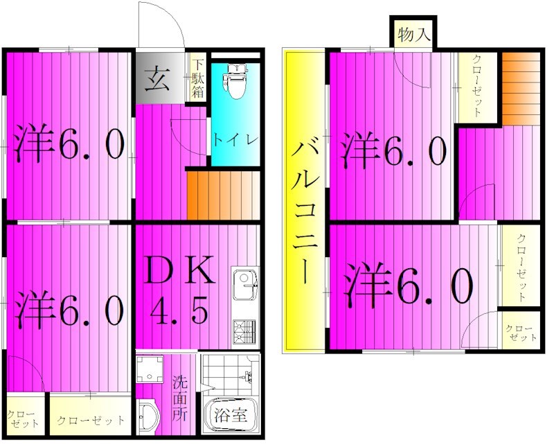 金ケ作戸建 間取り