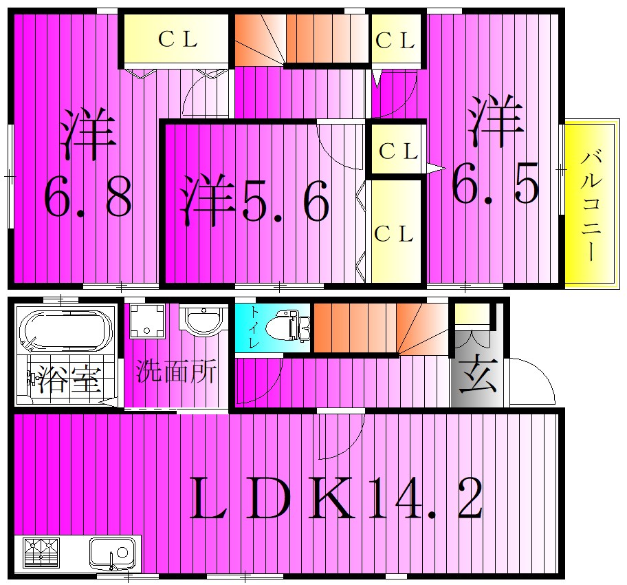 グランソフィア戸張　A号棟 間取り