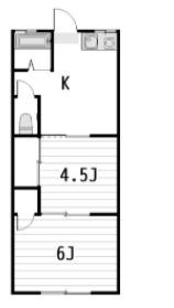 コーポミヤシタ（宮下荘） 103号室 間取り