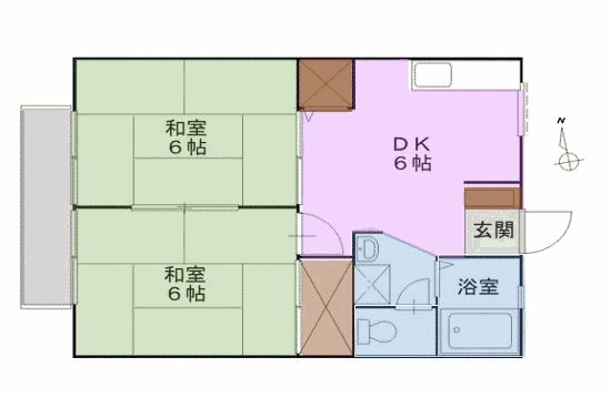 シティーコート新松戸 202号室 間取り