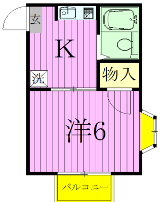 アフタヌーンクロダ　partⅡ 間取り