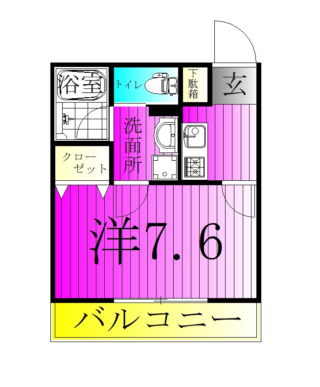 SKリデンテⅥ 間取り