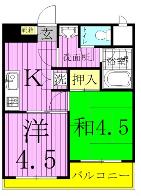 第一正五コーポ 間取り図
