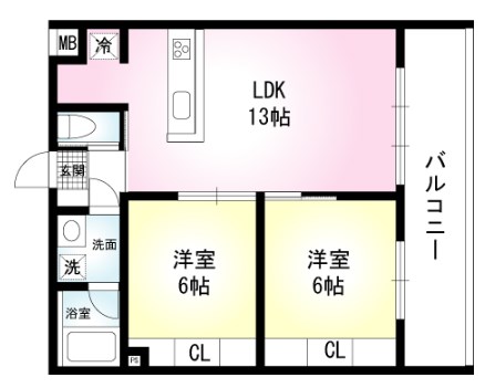 ラフィーネブラン 間取り図