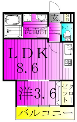 (仮称)ジーメゾン柏増尾ミューズ 203号室 間取り