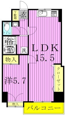 グランドマンション金子 間取り図