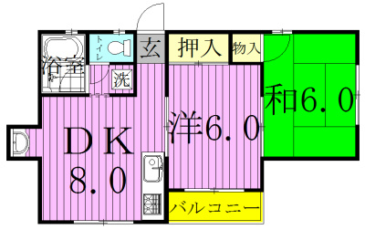 新葉ラピス南柏 203号室 間取り