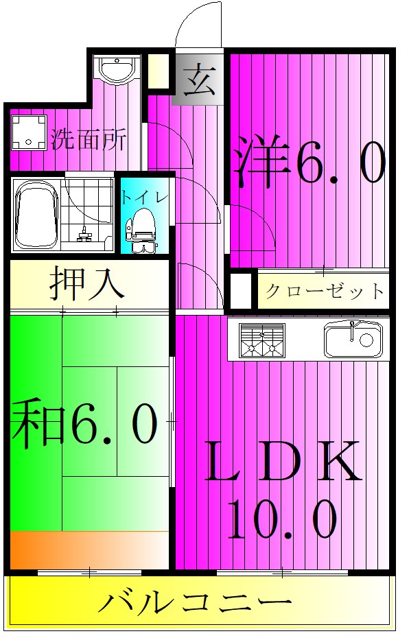グリーンアベニュー・タカ 間取り