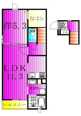 リーフガーデン　i  間取り