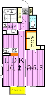 コンフォールコートⅡ 106号室 間取り