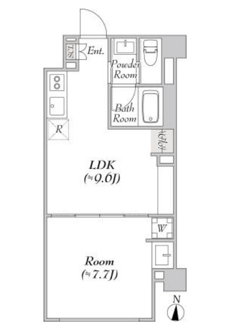 ルミーク北千住 間取り図