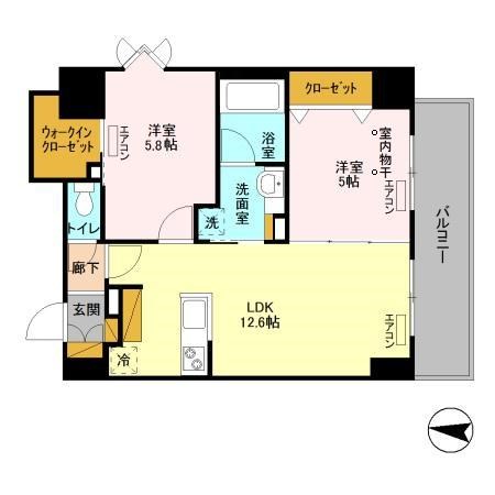 フェリス　コート 509号室 間取り