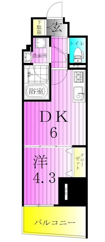テラス北千住 間取り図