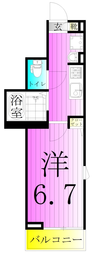 グランクオール青井EAST 間取り図