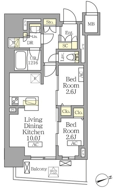 テラス北千住 間取り図