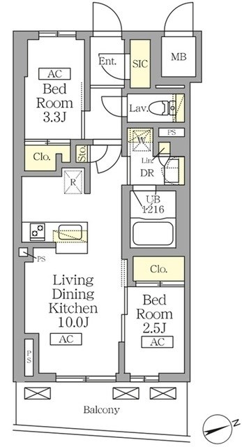 テラス北千住 間取り図