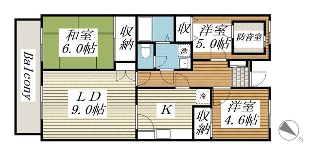 第12パールメゾン木村 間取り