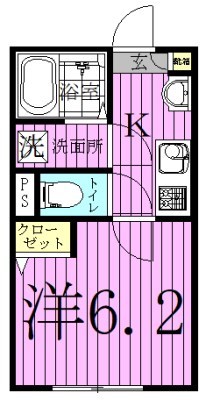 ミハス柏Ⅱ 202号室 間取り