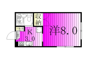 タンジーハット 206号室 間取り